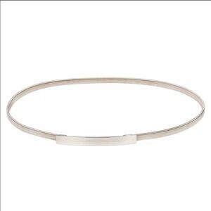 Silver belt metal stretchy hook clasp closure XL…